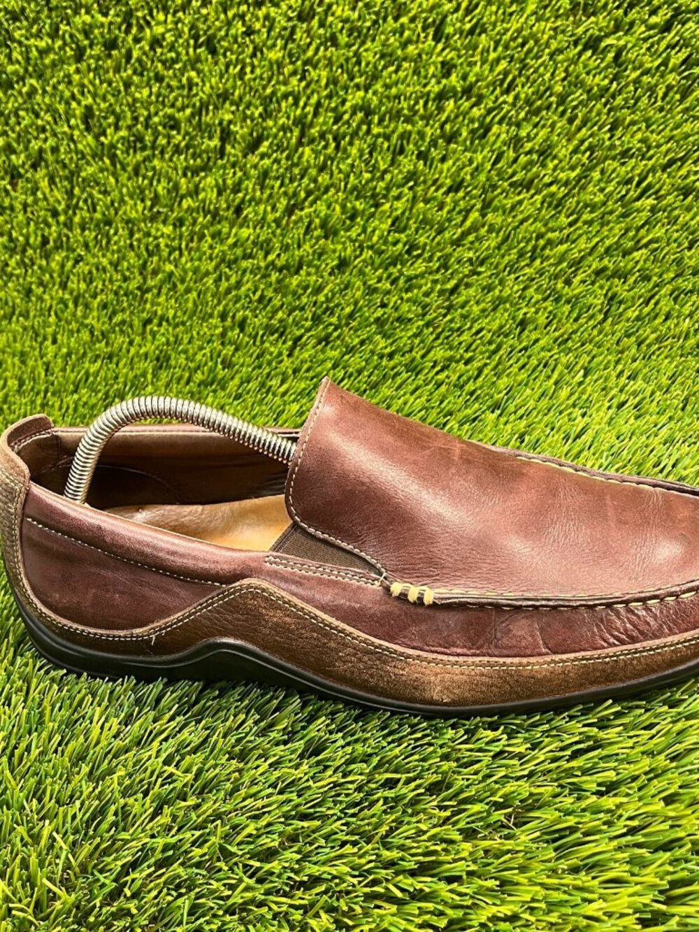 Cole Hahn Tucker Venetian Mens Size 11M Brown Casual Slip Ons Loafers Shoes